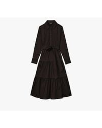 Kate Spade Whimsical Garden Belted Shirt Dress in Pink | Lyst