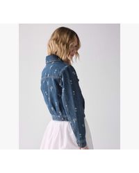 Kate Spade Classic Denim Jacket in Blue | Lyst