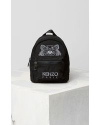 mini black canvas backpack