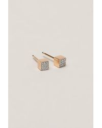 Ginette NY - Metallic Mini Diamond Ever Studs - Lyst
