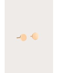 Ginette NY - Pink Rose Gold Mini Ever Disc Studs - Lyst