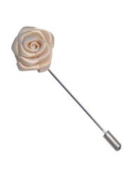 Bassin and Brown Multicolor Rose Flower Lapel Pin for men
