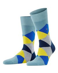 Burlington Blue Clyde Socks for men