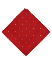 Michelsons Of London Red Spotted Handkerchief for men
