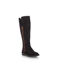 Carvela Kurt Geiger Brown Vanessa Low Heel Knee Boots