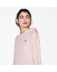 Lacoste Pink Sf3525 Hooded Sweater,ladies Hooded Sweater,hoodie,sweatshirt,