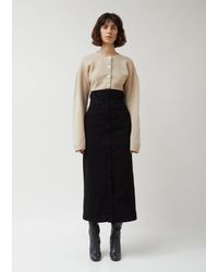lemaire denim skirt