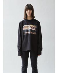 CALVIN KLEIN JEANS EST. 1978 Black Environmental Communications Graphic Long Sleeve Tee