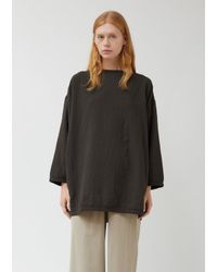 Black crane boyfriend pullover Clearance