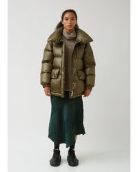 down jacket olive green