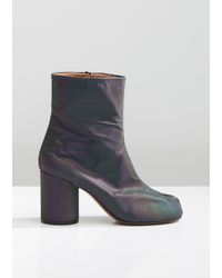 iridescent tabi boots