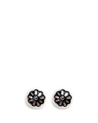 Joomi Lim | Multicolor 'monochrome Chic' Floral Swarovski Pearl Stud Earrings | Lyst