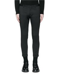 DSquared² | Black Skinny Fit Cropped Pants for Men | Lyst