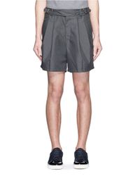 Kolor | Gray Floral Embroidered Belted Shorts for Men | Lyst