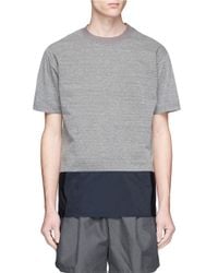 Kolor | Gray Contrast Hem T-shirt for Men | Lyst
