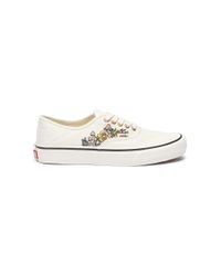 vans floral lace up