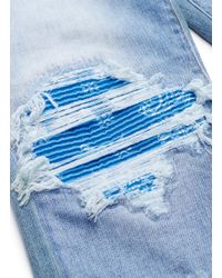 amiri jeans blue bandana