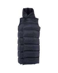 long sleeveless puffer coat