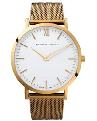 Larsson & Jennings White Lugano 40mm Watch for men