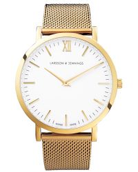 Larsson & Jennings White Lugano 40mm Watch for men