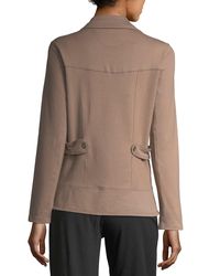 Neon Buddha Brown Tabbed-back Button Blazer