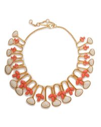Lele Sadoughi - Multicolor Feathered Fan Necklace - Lyst