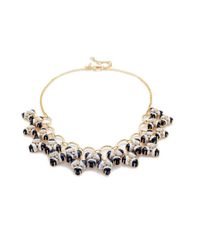 Lele Sadoughi - Multicolor Striped Orchid Necklace - Lyst
