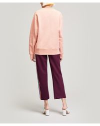 Acne Pink Fairview Face Crew-neck Sweat