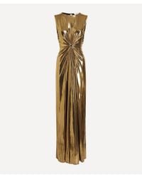 Georgia Hardinge Utopia Lace Maxi Dress in Yellow | Lyst