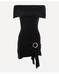 Peachy Den Romy Mini Dress in Black | Lyst