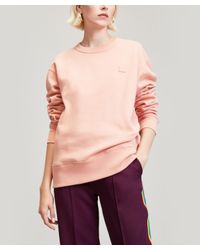 Acne Pink Fairview Face Crew-neck Sweat