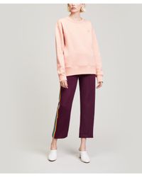 Acne Pink Fairview Face Crew-neck Sweat