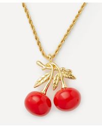 Jennifer Behr Gladiolus Pendant Necklace in Metallic | Lyst