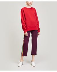 Acne Red Fairview Face Crew-neck Sweat