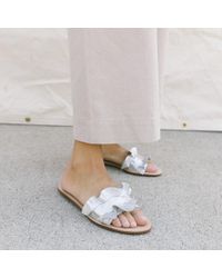 loeffler randall birdie ruffle slides