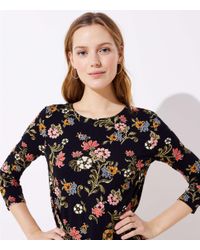 Loft black floral dress Clearance