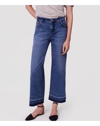 loft wide leg crop jeans