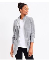 loft grey cardigan