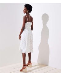 loft black and white polka dot dress