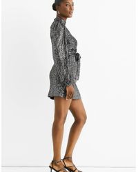 Quiz Rose Gold Sequin Embroidered High Neck Bodycon Dress in Black | Lyst UK