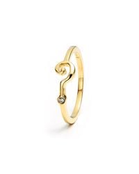 Lulu Frost - Metallic Code Question Mark Ring 18k Gold & Diamond - Lyst