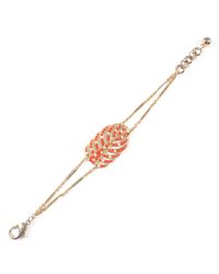 Lulu Frost - Multicolor Hibiscus Bracelet - Coral - Lyst