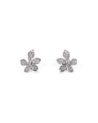 Lulu Frost - Metallic Oleander Stud Earring - Clear - Lyst