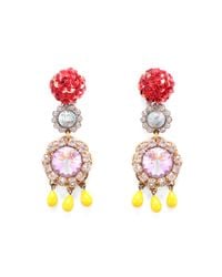 Lulu Frost - Multicolor Vintage Sequined Passage Clip On Earrings - Lyst