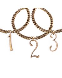 Lulu Frost | Metallic Plaza Number Choker | Lyst
