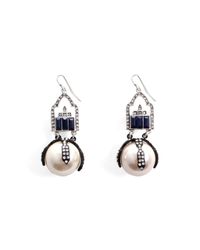 Lulu Frost - Metallic Deco Decade Drop Earring - Lyst