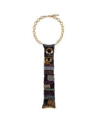 Lulu Frost - Black Josephine Sequin Bib Necklace - Lyst