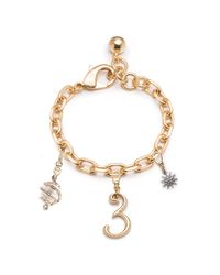 Lulu Frost - Metallic Plaza Electra & Oleader Pearl Charm Bracelet - Lyst