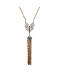 Lulu Frost - Metallic Symmetry Tassel Necklace - Lyst