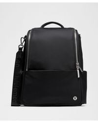 未使用品lululemon Drawstring ブラックバックパック 10L Lululemon Drawstring Bucket Backpack 10L - Black - lulu fanatics
